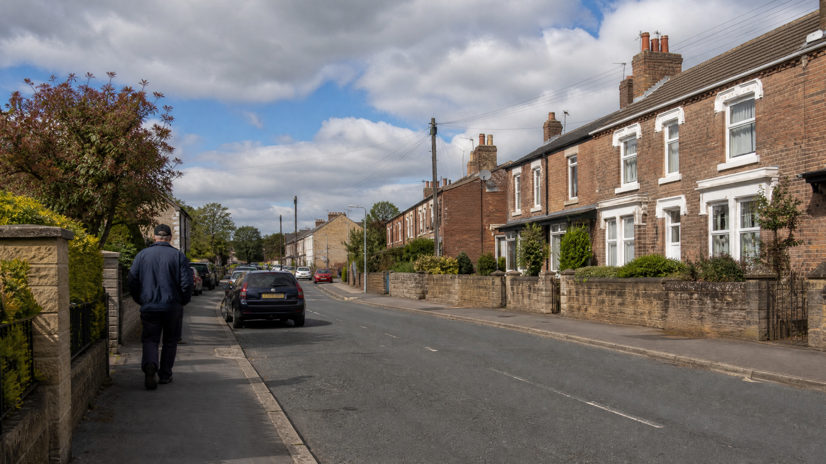 Residential streets and properties in Desborough, North Northamptonshire — area served by specialist resin driveway installer
